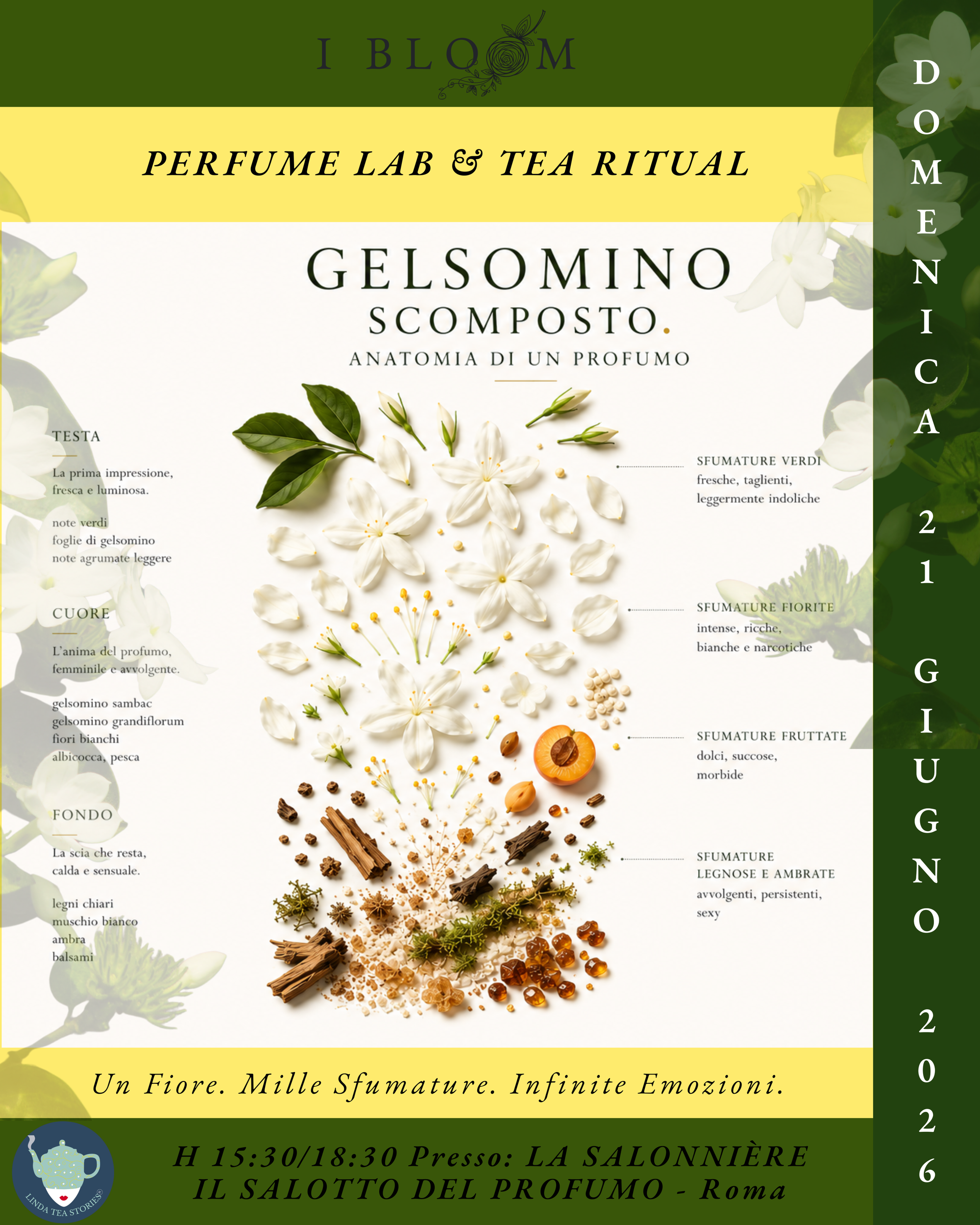 GELSOMINO SCOMPOSTO – ANATOMIA DI UN PROFUMO - Perfume Lab & Tea Ritual